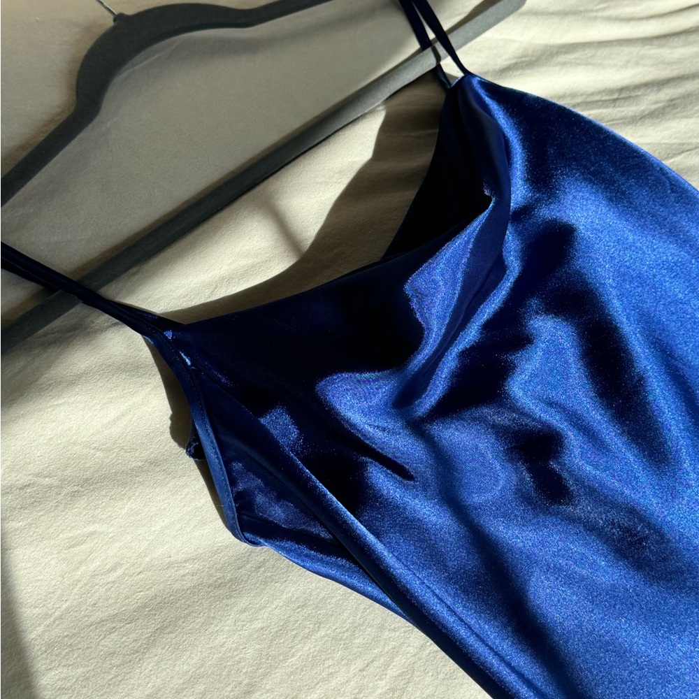 bebe Royal Blue Midi Dress